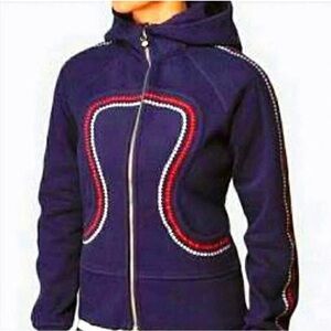 lululemon athletica Navy and Red Hoodie